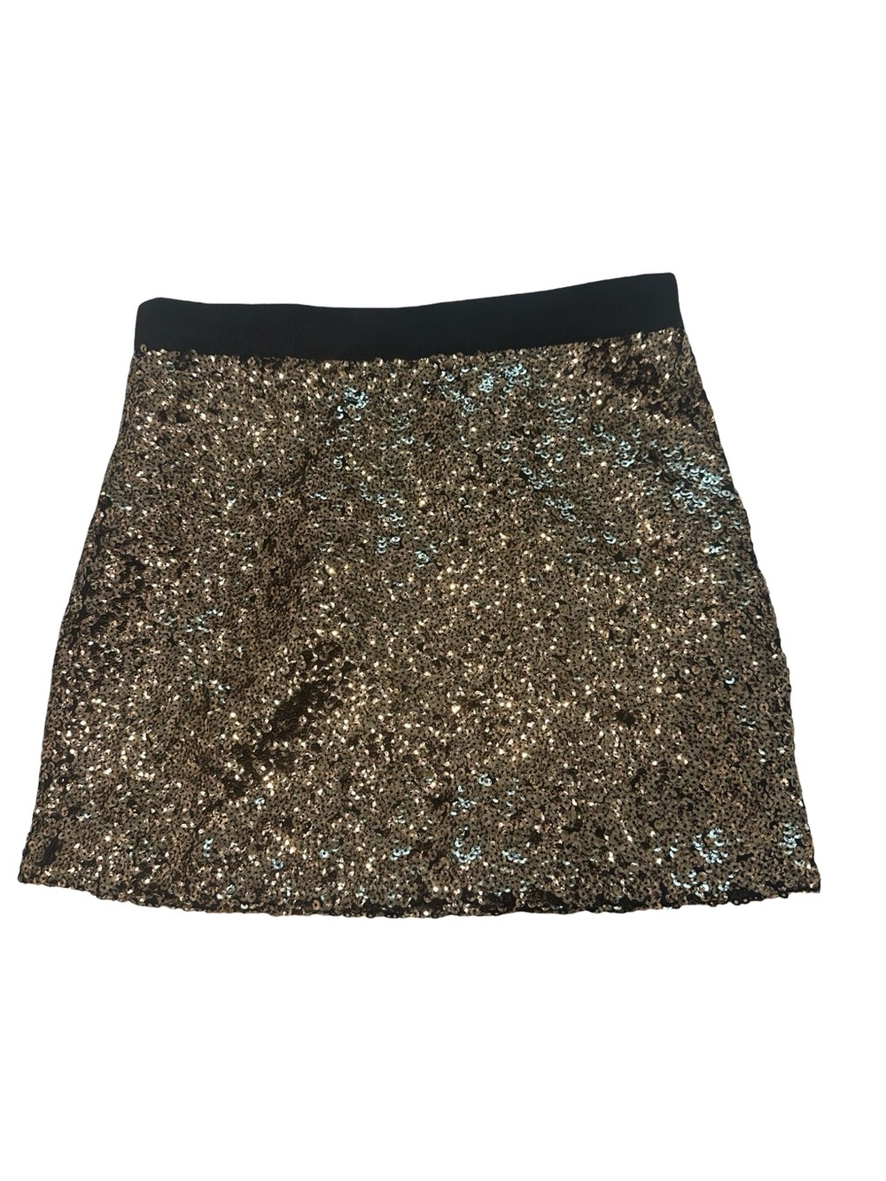 EUC Milly Girls Size 8 Gold Sequin Mini Skirt